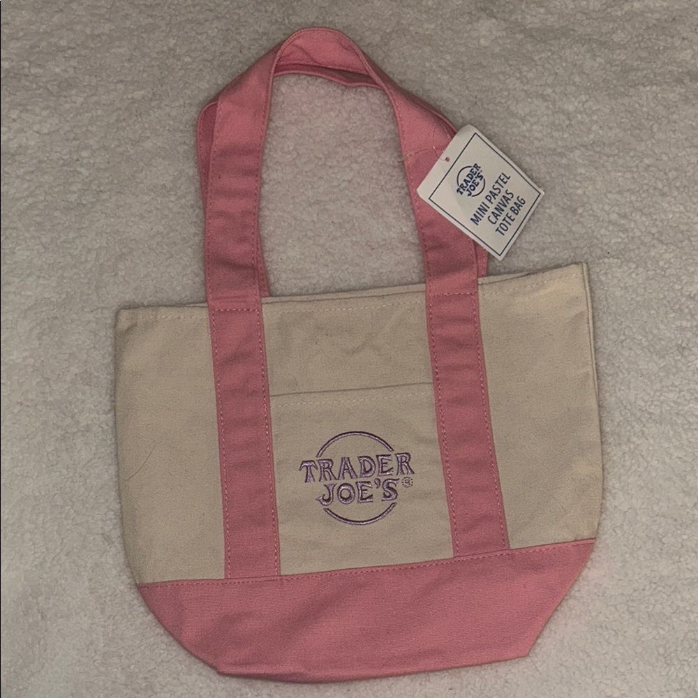 Trader Joe's Pastel Mini Tote Bag